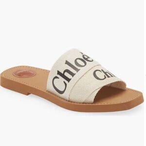Woody Logo Slide Sandals